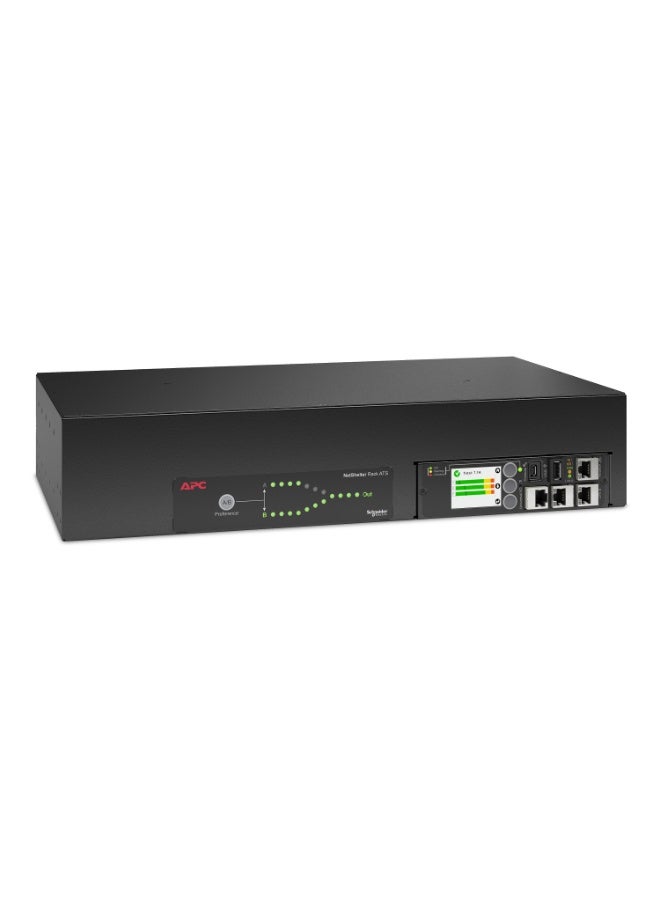 اي بي سي AP4424A | مفتاح تحويل تلقائي للريك من APC طراز **NetShelter Rack ATS**، ارتفاع **2U**، **32 A**، **230 V**، **50/60 Hz** | مدخلي **IEC 309** ×2، مخارج **C13** ×16 و**C19** ×2 - Image 2